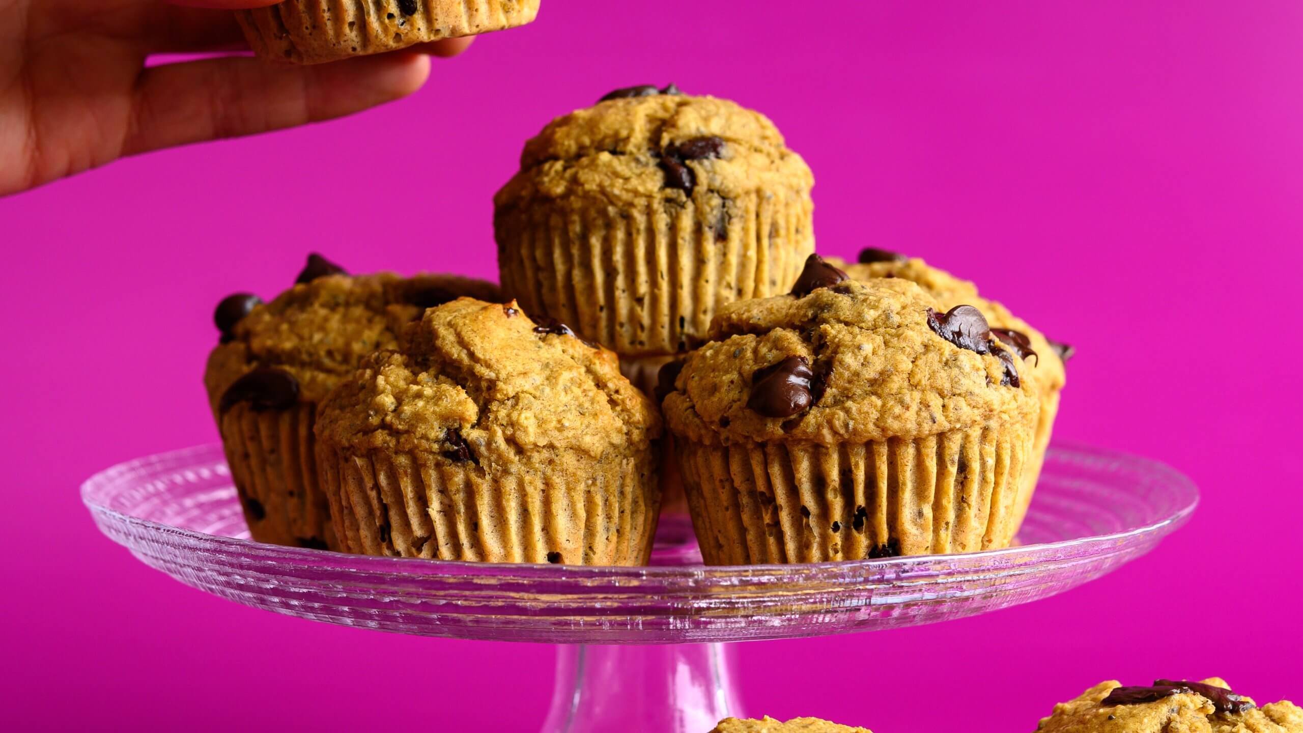 Muffins santé protéinés avoine, chocolat et purée de dattes (sans sucre raffiné ajouté)